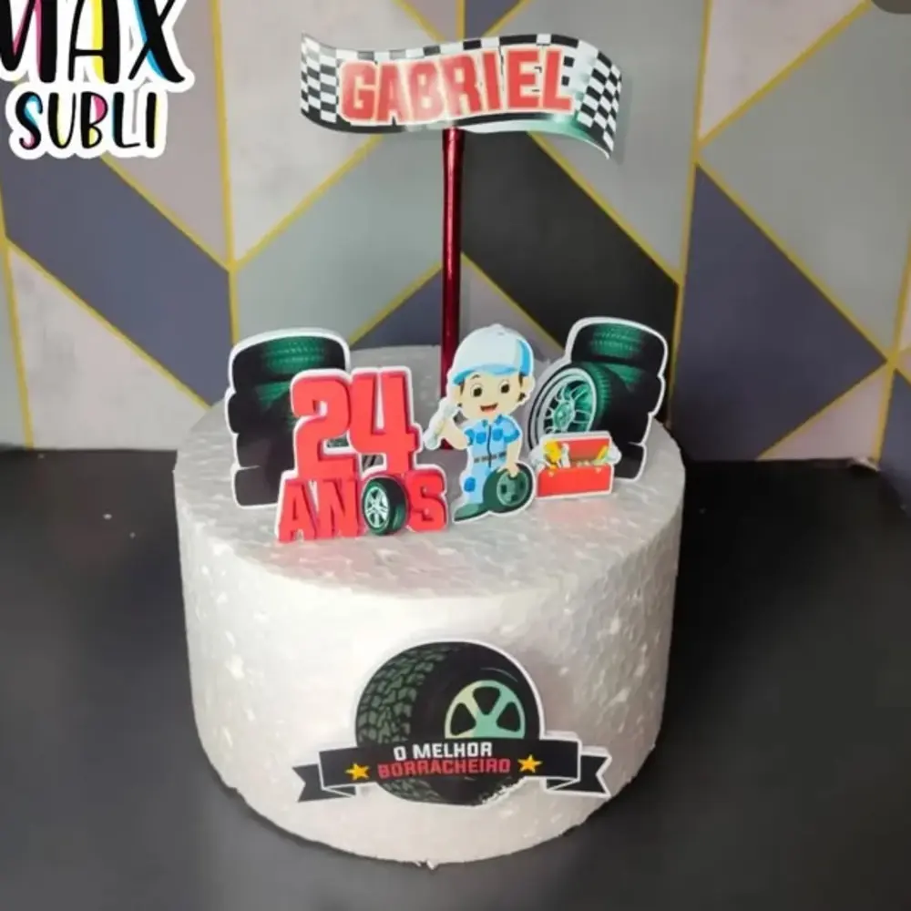 Topo de bolo personalizado para profissão